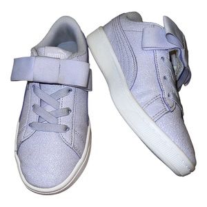 Girls PUMA velcro sneakers with sparkles